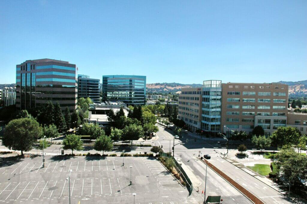 Walnut Creek downtown view