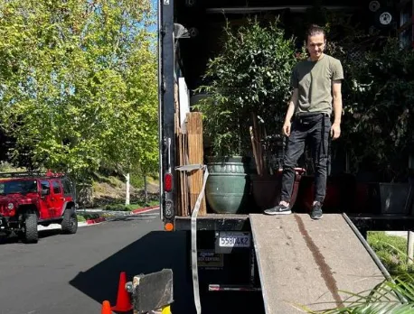mover loading a truck
